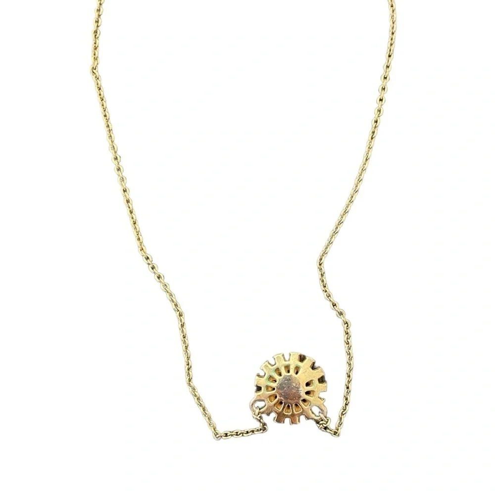 Kate Spade Flower Charm Dainty Layering Necklace Gold